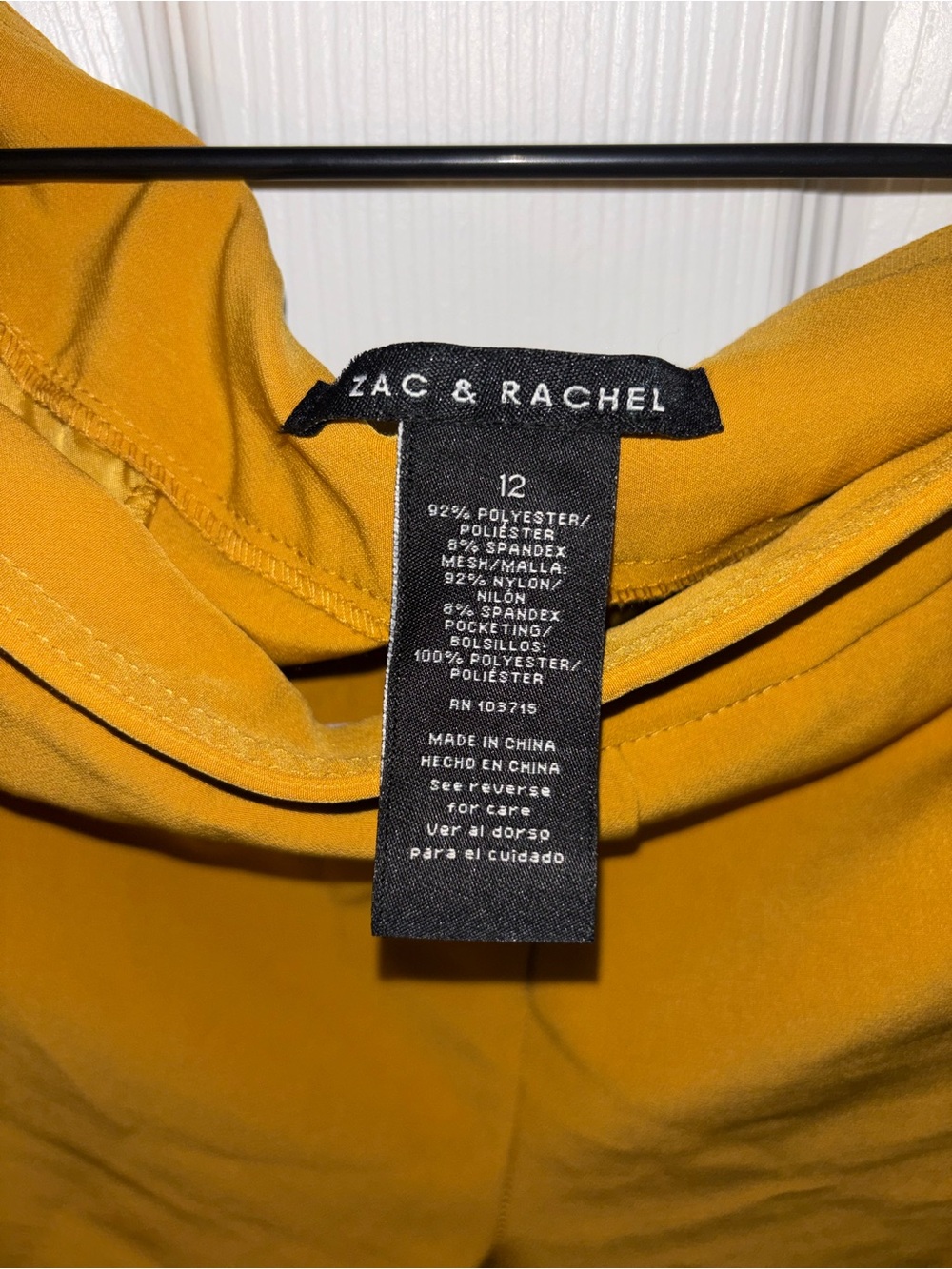Zac & Rachel Golden Mustard Sleeveless Top